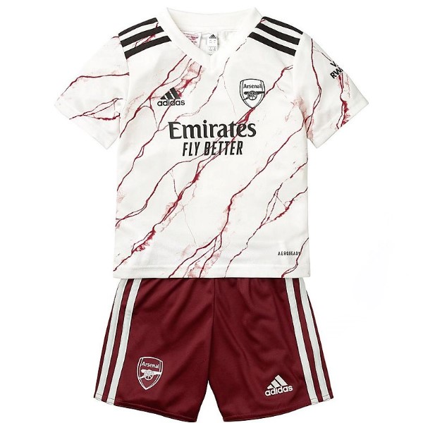 Camiseta Arsenal 2ª Niños 2020/21 Blanco